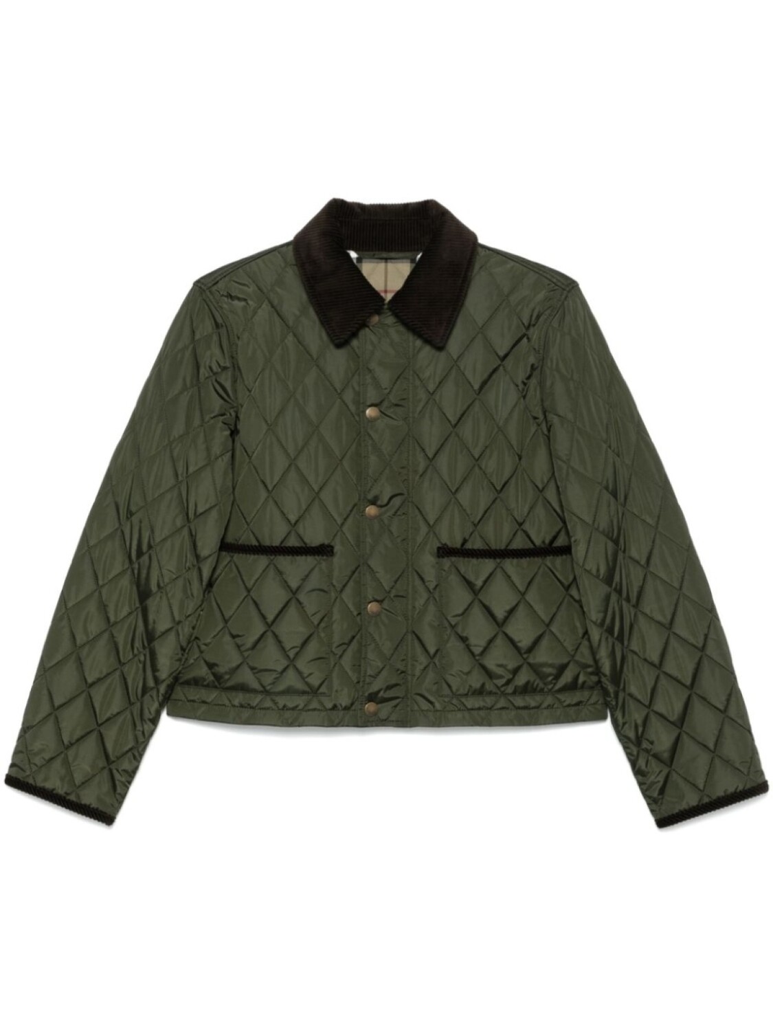

Стеганая куртка Burberry, зеленый