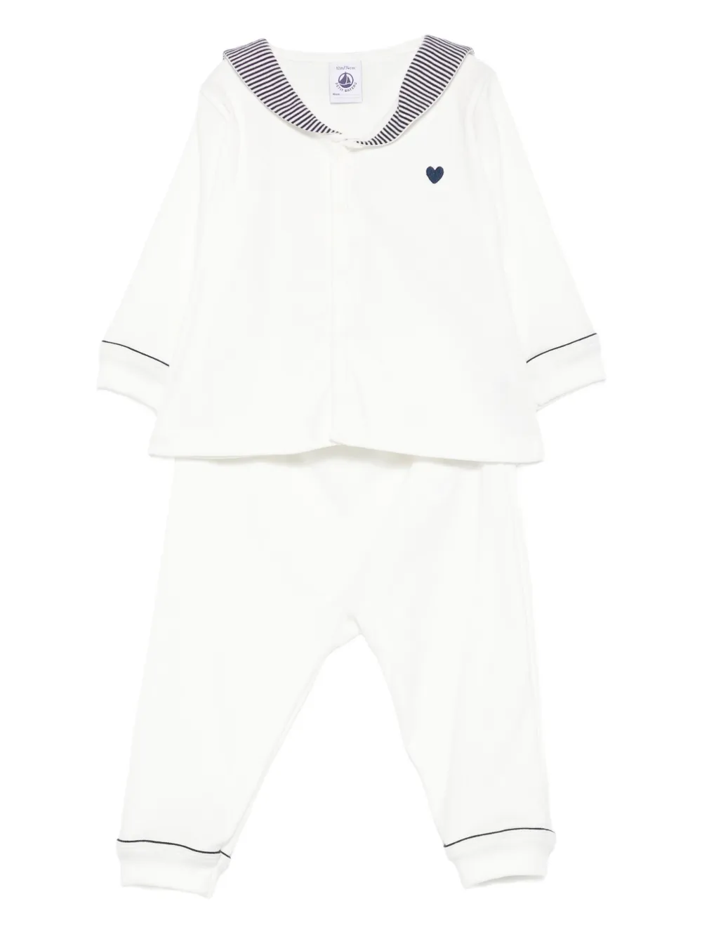 

Хлопковые брюки Petit Bateau, белый