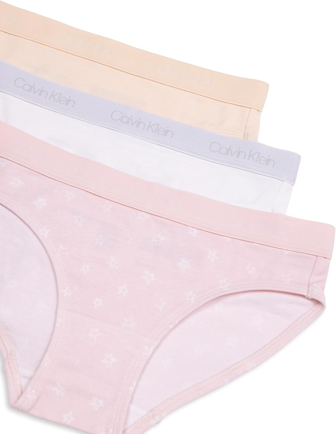 Комплект из 3 купальников-бикини Calvin Klein для девочек, Crystal Pink Stars — фото 2