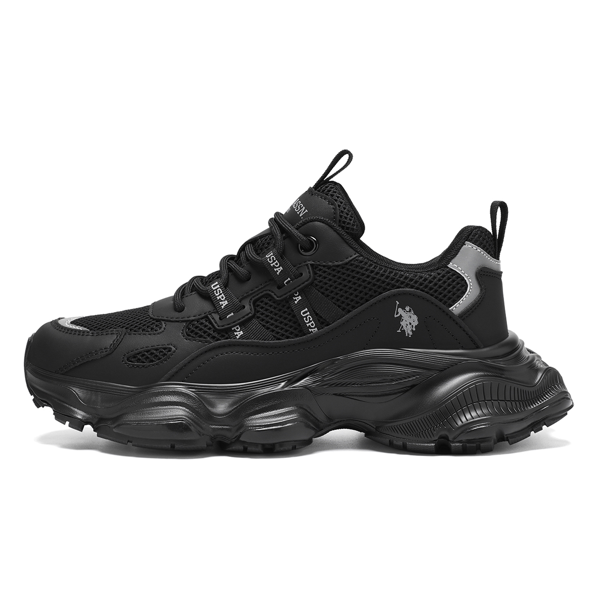 

U.S. POLO ASSN. Массивные кроссовки мужские — черные, цвет Black