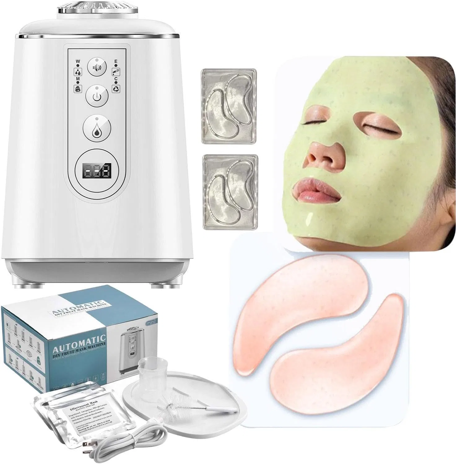 Маска для лица Vegetable Facial Mask Maker, автоматическая, белый, без бренда