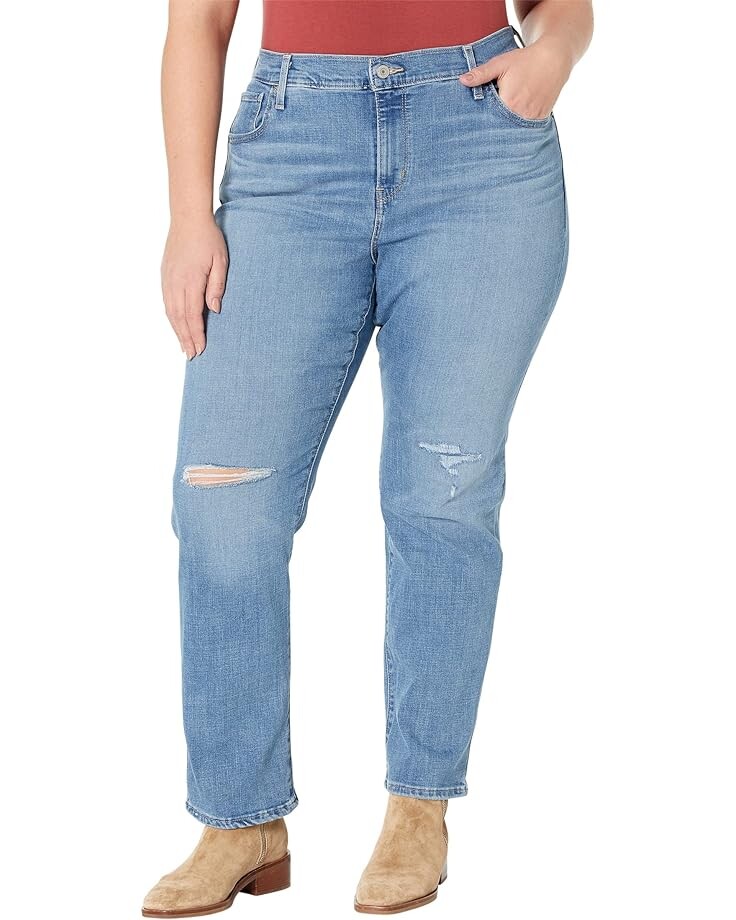 

Джинсы Levi's Womens 724 High-Rise Straight, цвет Slate Fixer