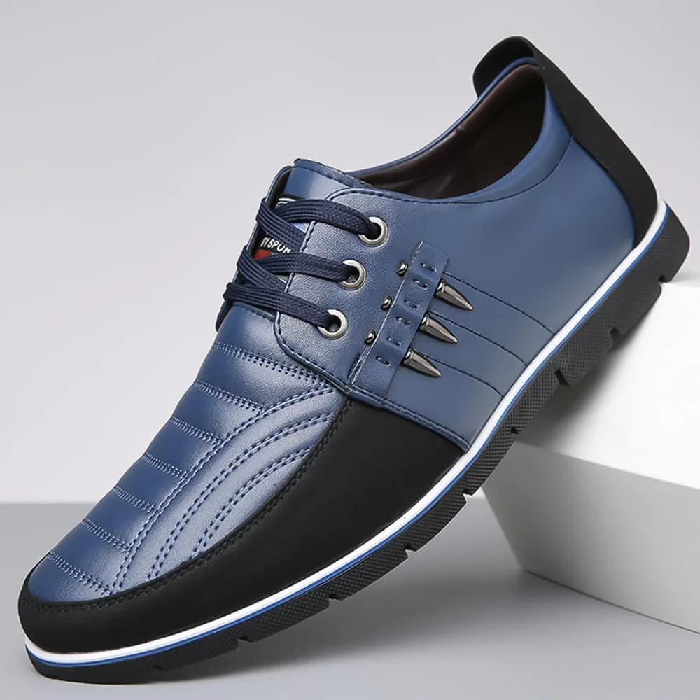 Оксфорды из велюровой кожи, slip-on, для вечеринок, синий Movefad — фото 3