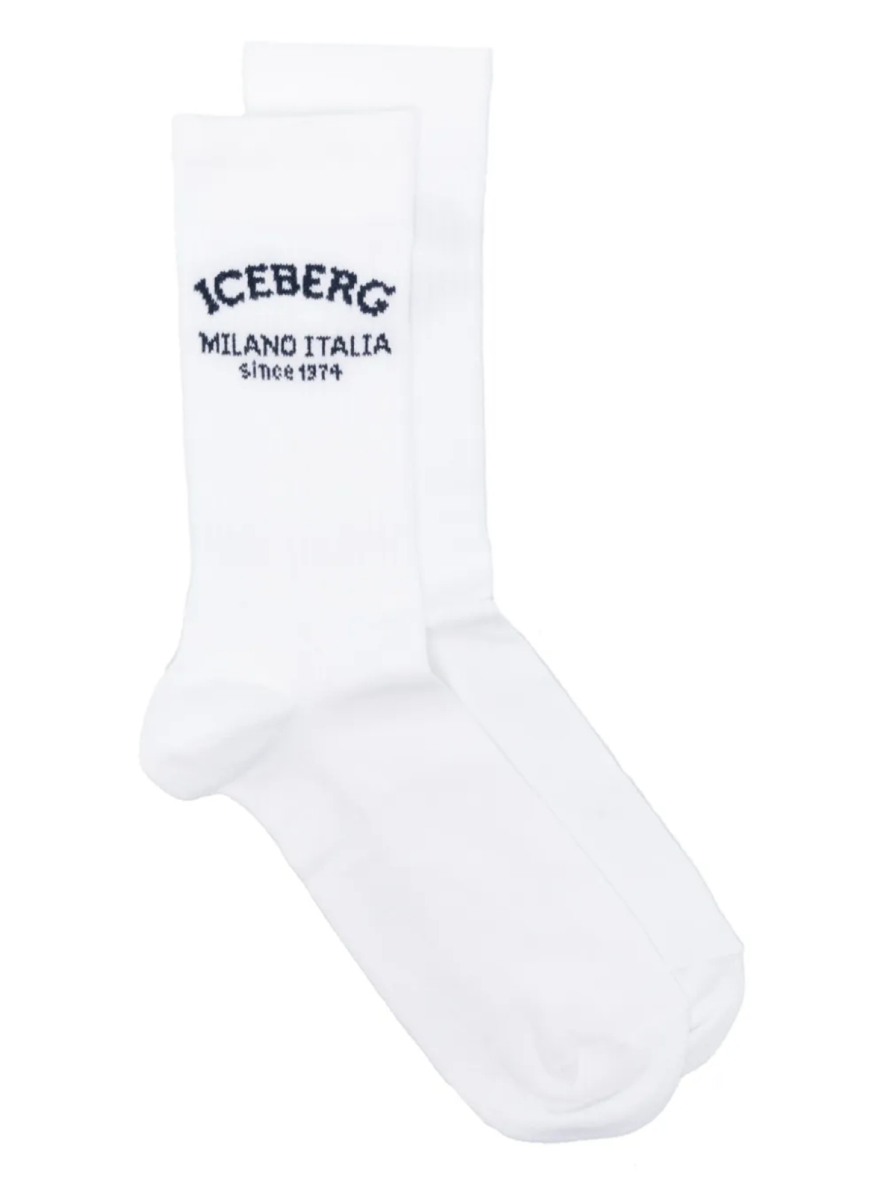 

Хлопковые носки с логотипом Iceberg, белый