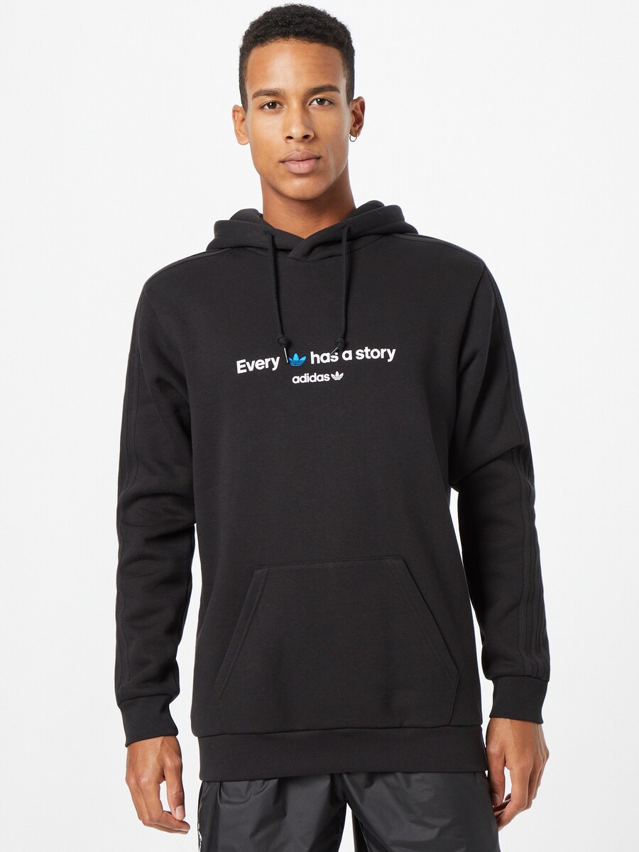 Толстовка с капюшоном ADIDAS ORIGINALS Sweatshirt Trefoil, черный — фото 2
