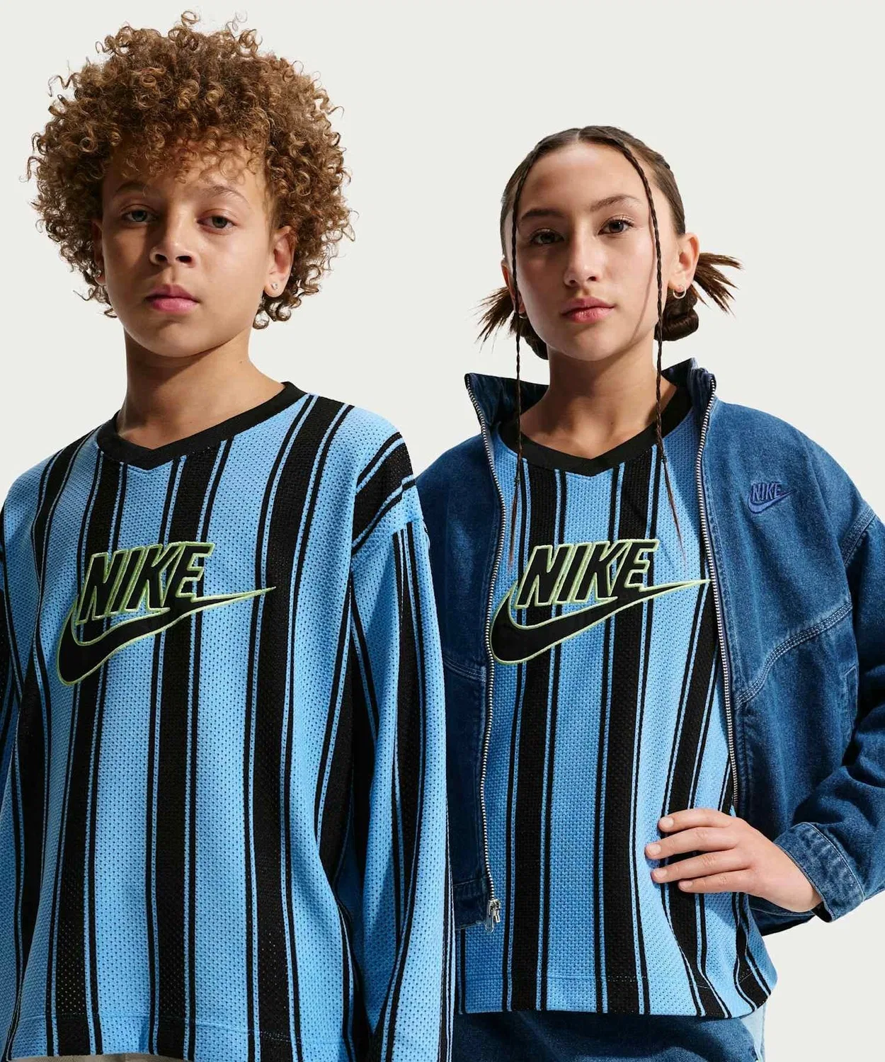 Джерси Nike Sportswear Collection для детей, длинный рукав, mesh, синий