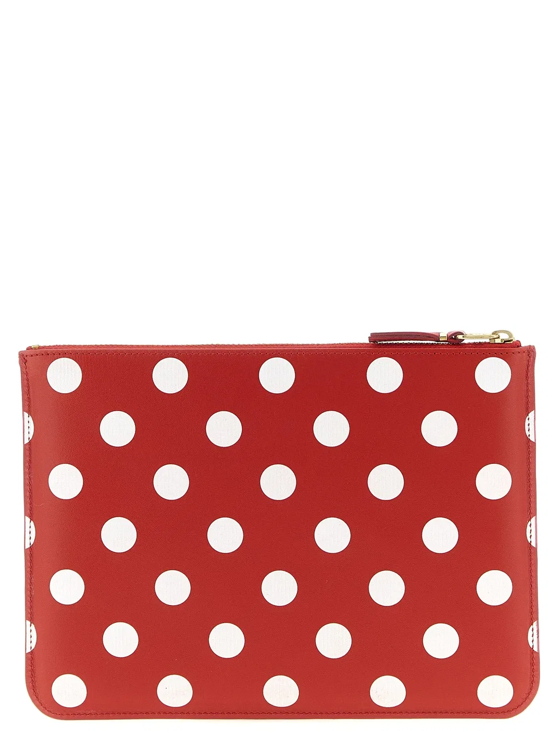 Кошелек с принтом в горох Comme Des Garçons Wallet, красный — фото 2