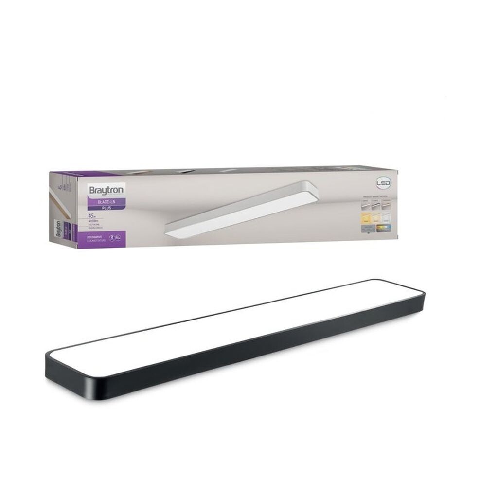 

Braytron 45W LED 120см потолочный светильник BLADE LN 4050 люмен квадратный для гостиной, детской комнаты, офиса черный