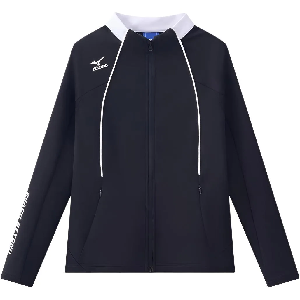 Детская куртка с воротником стойкой Mizuno, белый — фото 4