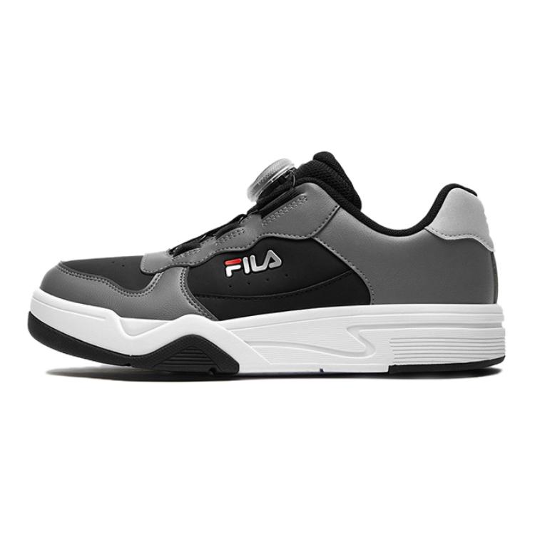 

FILA KIDS Низкие противоскользящие кроссовки BOA для детей, цвет черный серый, для подростков