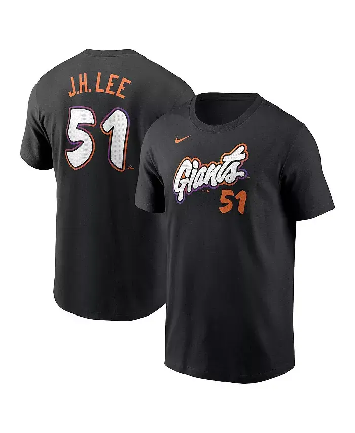 

Мужская футболка Jung Hoo Lee Anthracite San Francisco Giants 2025 City Connect Fuse с именем и номером Nike