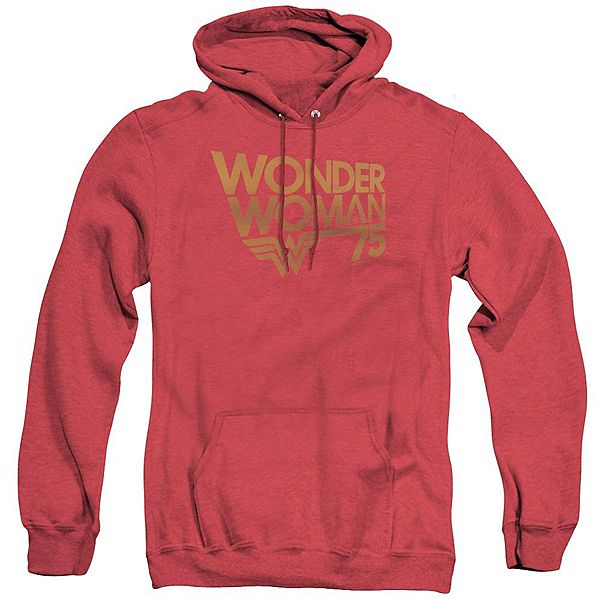 

Толстовка с капюшоном Wonder Woman 75th Anniversary Gold Logo Adult Heather Licensed Character