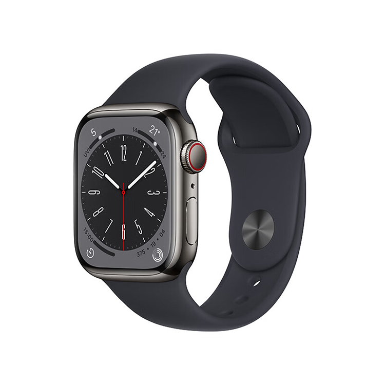 

Умные часы Watch Series 8 Mainland China с корпусом из нержавеющей стали Apple, Midnight