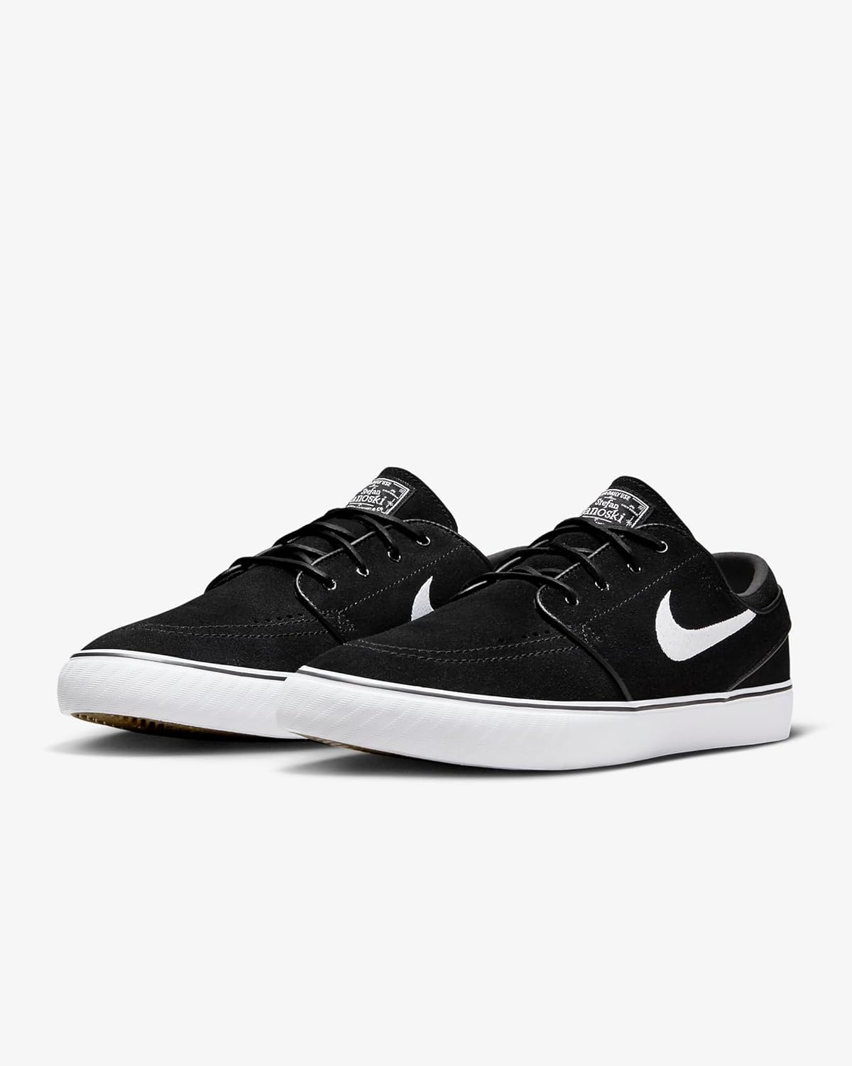 Мужские кроссовки для скейтбординга Nike SB Zoom Janoski OG+, Black/Black/White/White — фото 4