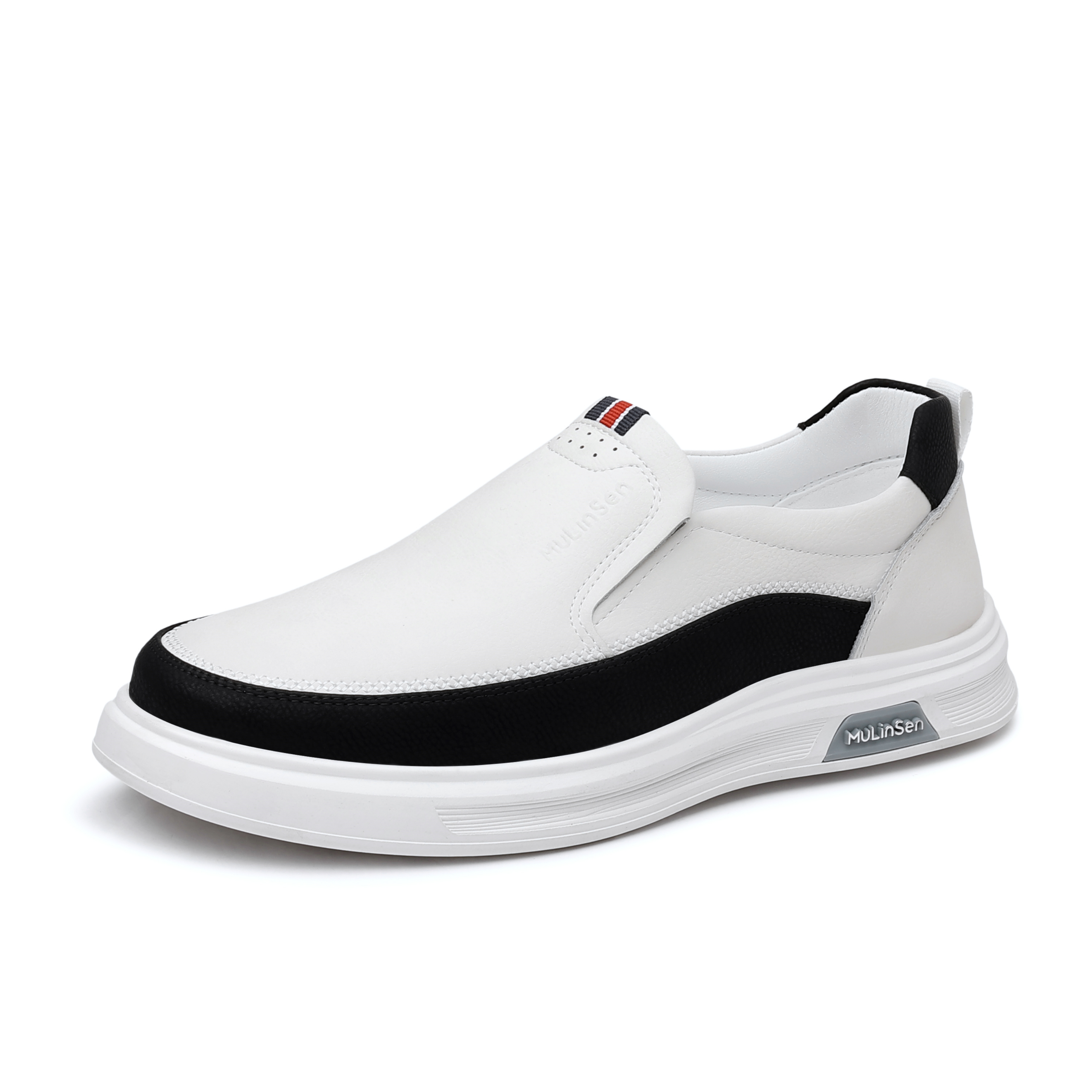 

Низкие повседневные туфли мужские Mulinsen, White Black