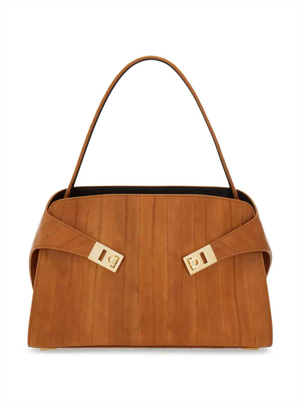 

Сумка на плечо Hug среднего размера Ferragamo, коричневый