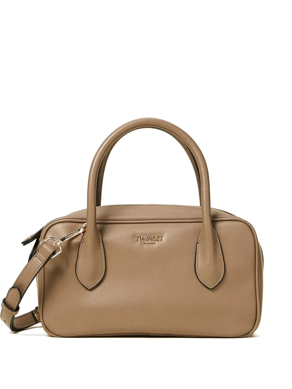 

Сумка-тоут на молнии TWINSET, коричневый