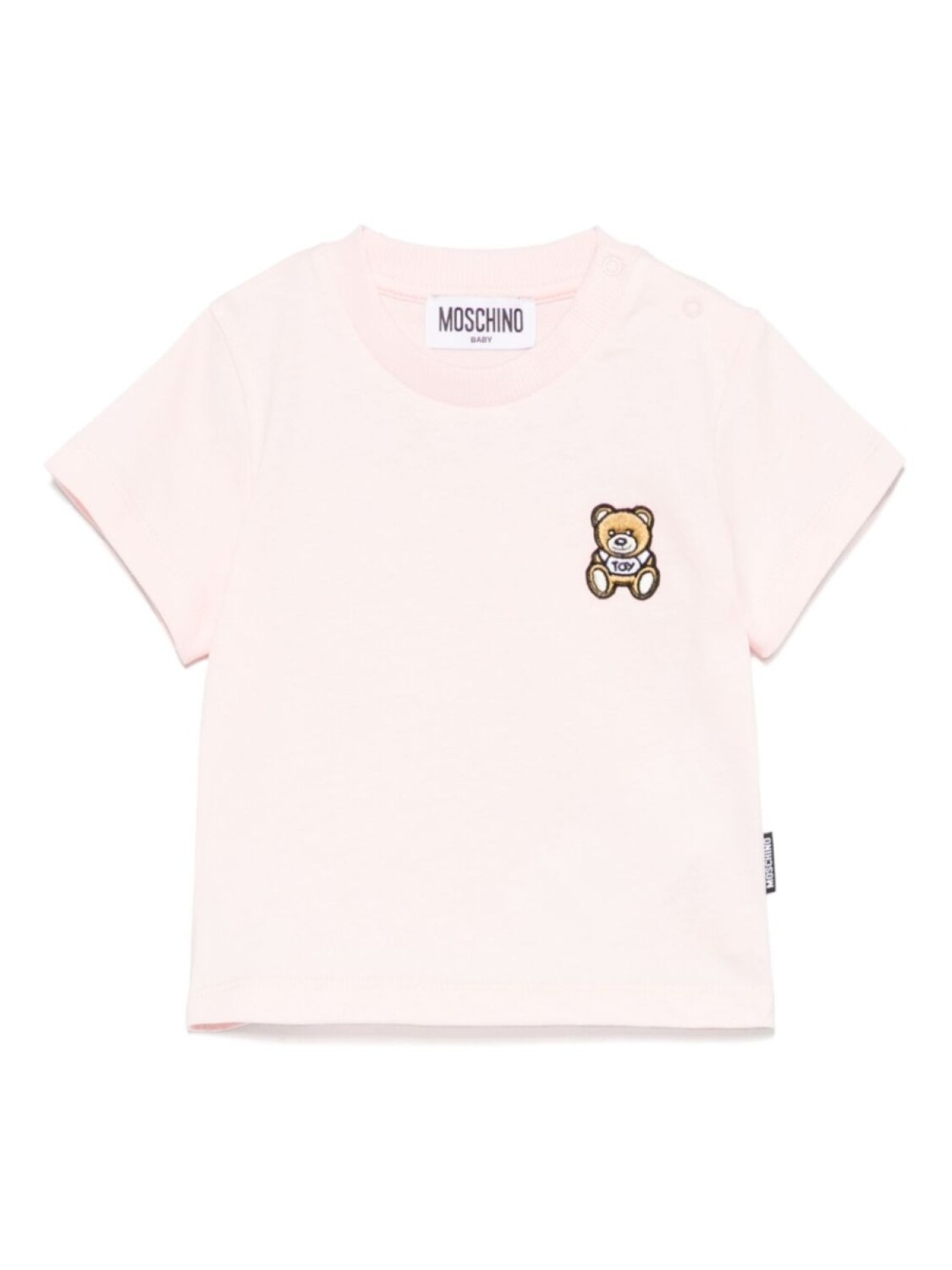 

Moschino Kids футболка с узором Teddy Bear, розовый