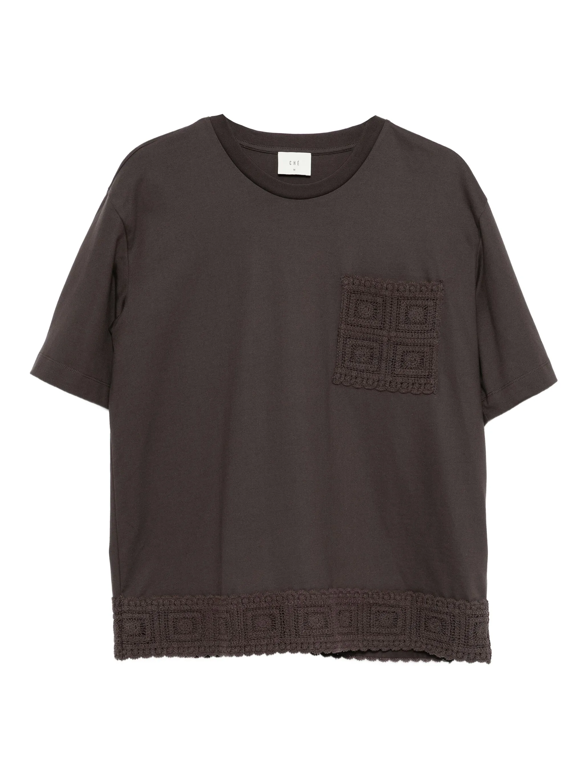 

Футболка с вышитым логотипом Ché, коричневый