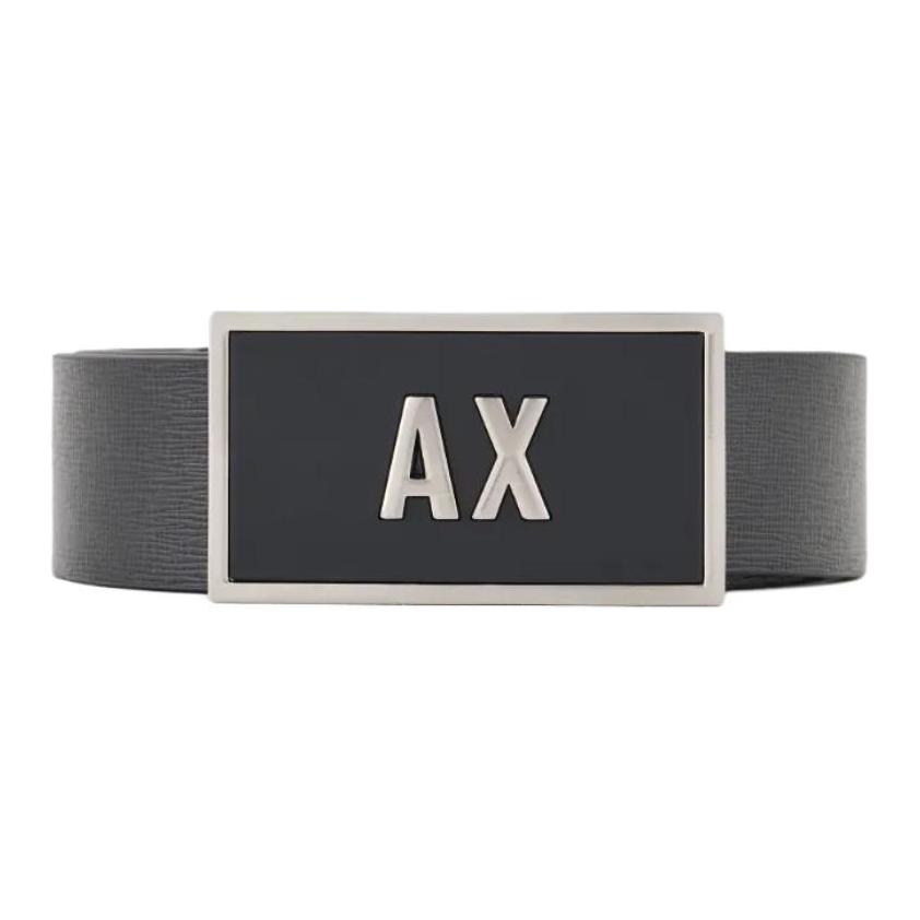 

ARMANI EXCHANGE Ремень с пряжкой-логотипом, Black