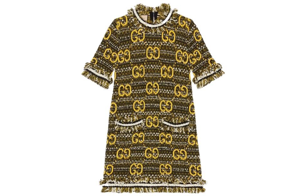 

GUCCI Женское платье с шортами и рукавами, цвет Black