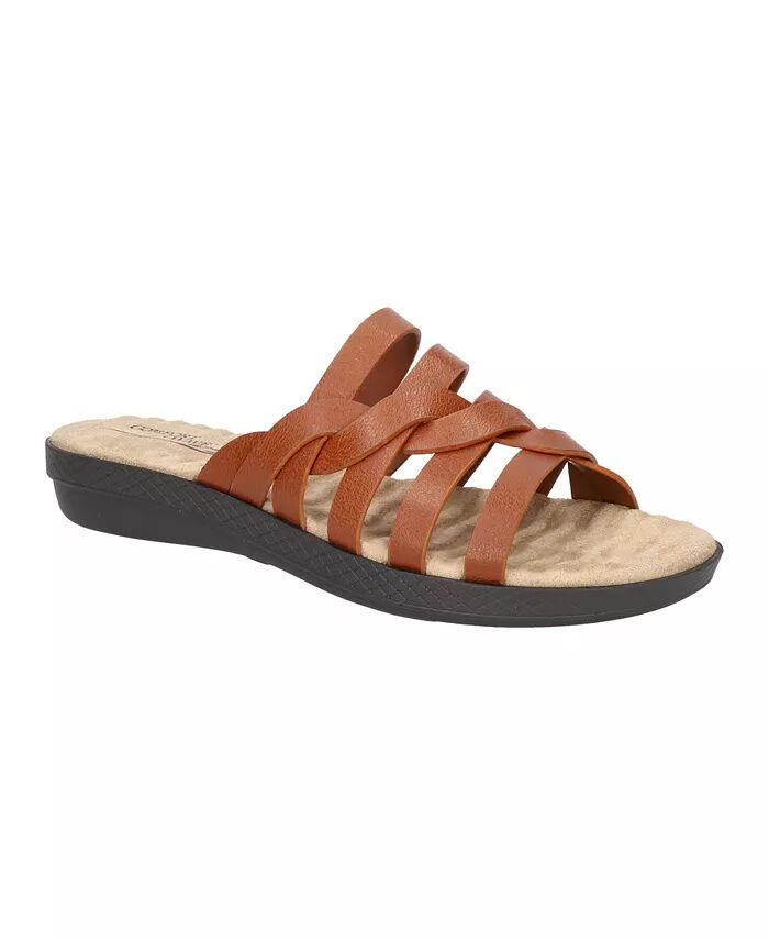 Женские сандалии Comfort Wave Sheri Slide Easy Street, коричневый
