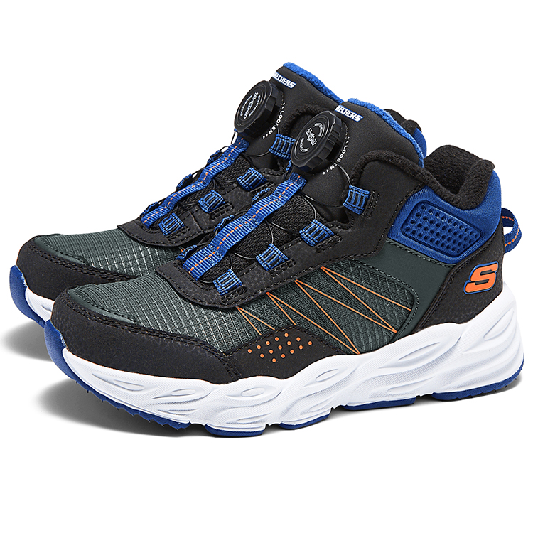 Skechers Kids Износостойкие детские кроссовки среднего размера для активного отдыха, цвет "угольно-черный" — фото 3