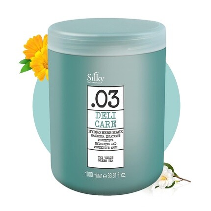 

SILKY .03 DELI CARE HYDRO HERB MASK Увлажняет и защищает волосы, укрепляет и защищает их. Silky Technobasic