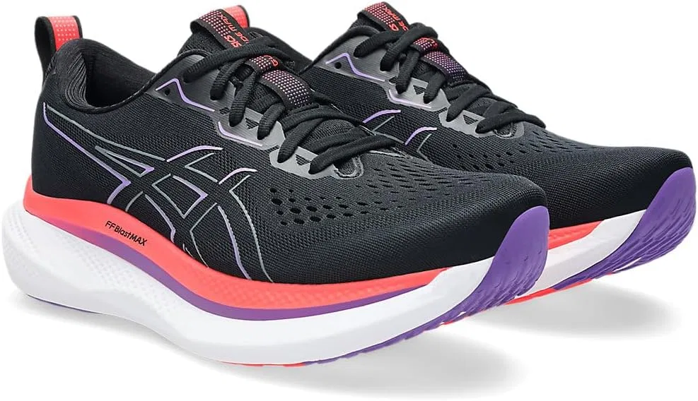 Мужские кроссовки ASICS Glideride Max, Black Flash Red — фото 4