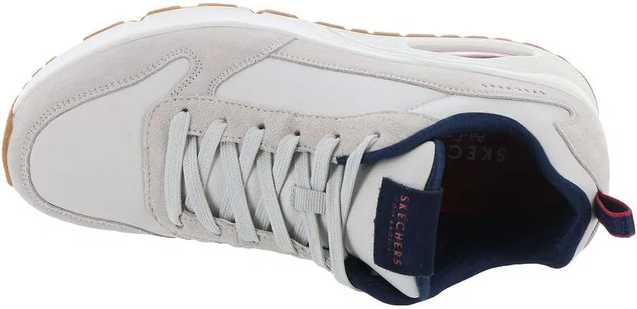 Женские кроссовки Skechers Uno, Off White Leather Pu Trim — фото 3