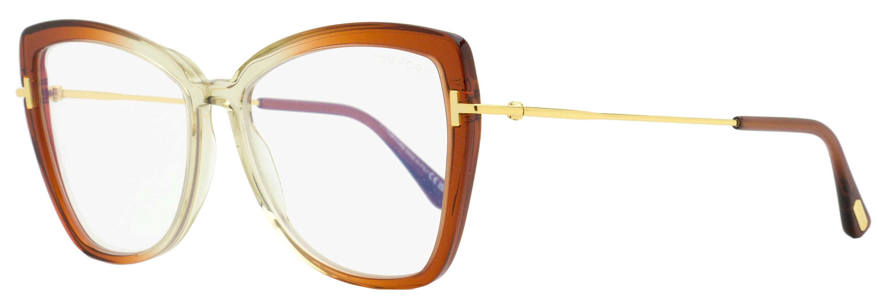 

Женские очки-бабочки Tom Ford TF5882B 044 с оранжевым градиентом 55 мм