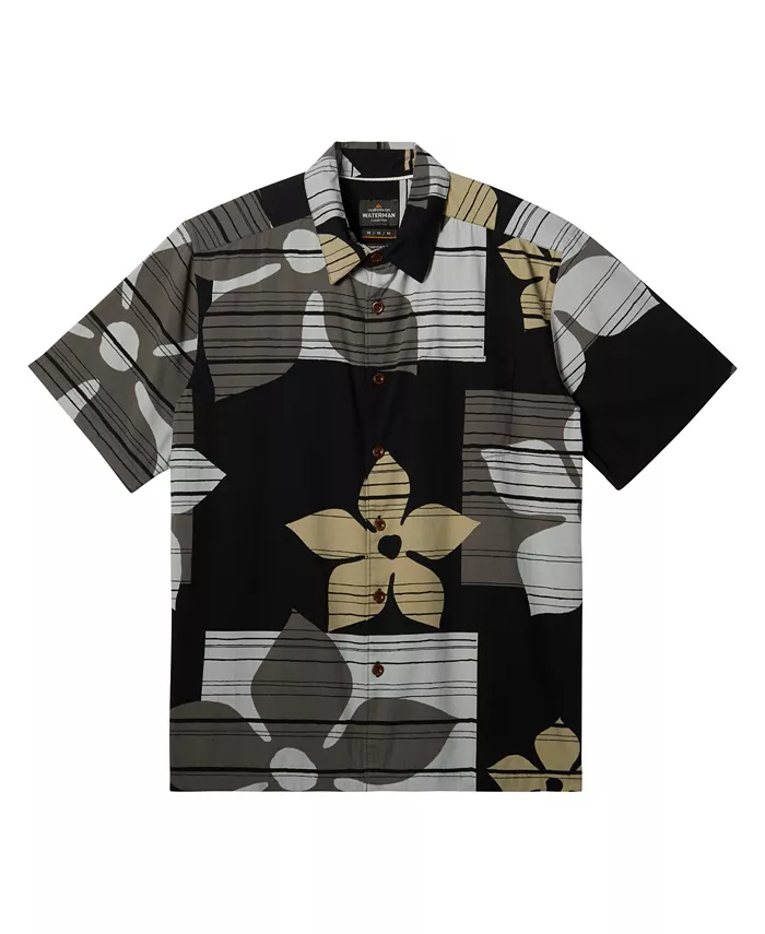 

Мужская рубашка Quiksilver Block Head с коротким рукавом Quiksilver Waterman, синий