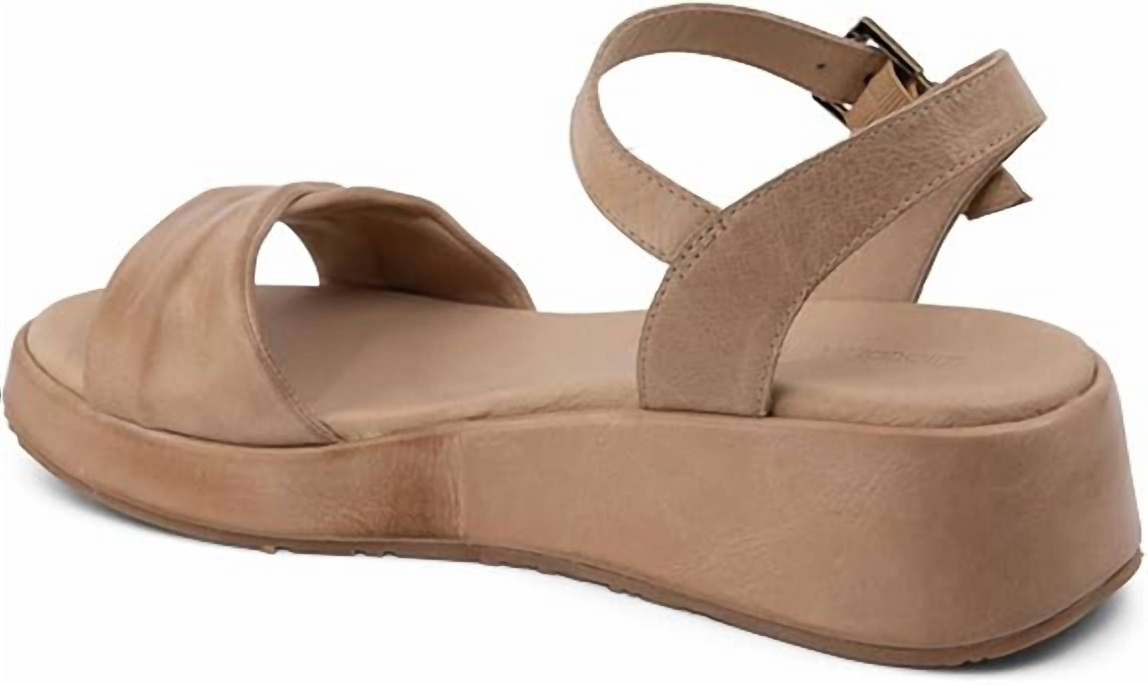 Женские мюли Elly на платформе из песочной кожи CHOCOLAT BLU, Sand Leather — фото 2