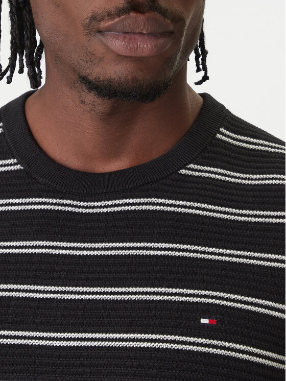 Свитер regular fit Seasonal MW0MW41643 Tommy Hilfiger, черный — фото 4