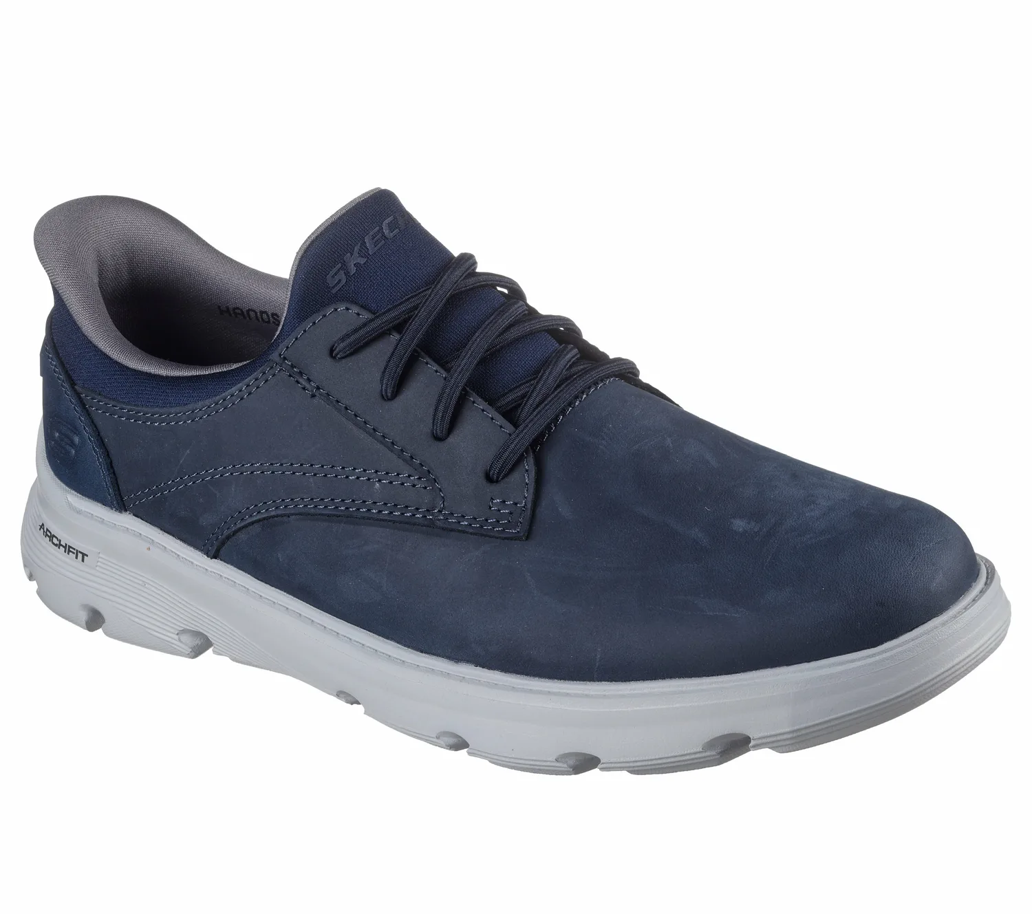 Туфли-слипоны свободного кроя: модель Arch Fit Garza-Langston Skechers, NVY