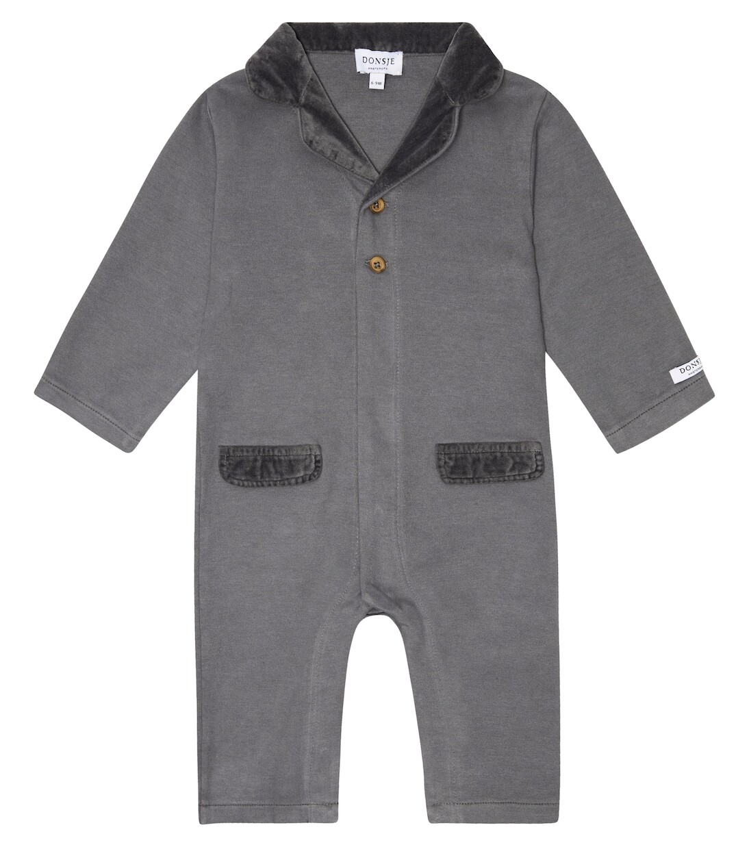 

Хлопковый комбинезон baby alane Donsje, серый