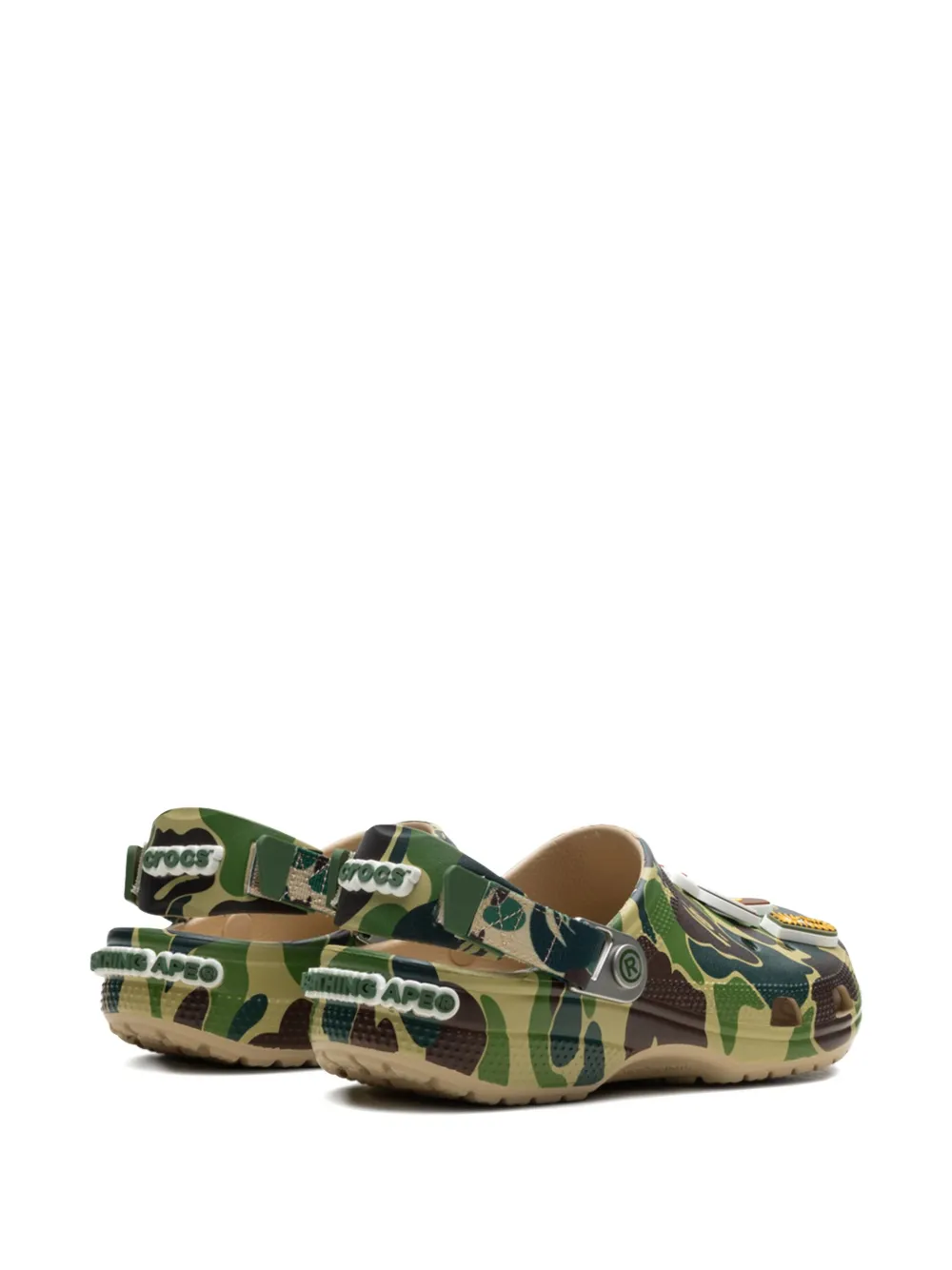 Клоги Classic Chai из коллаборации с Crocs BAPE BLACK *A BATHING APE, зеленый — фото 3