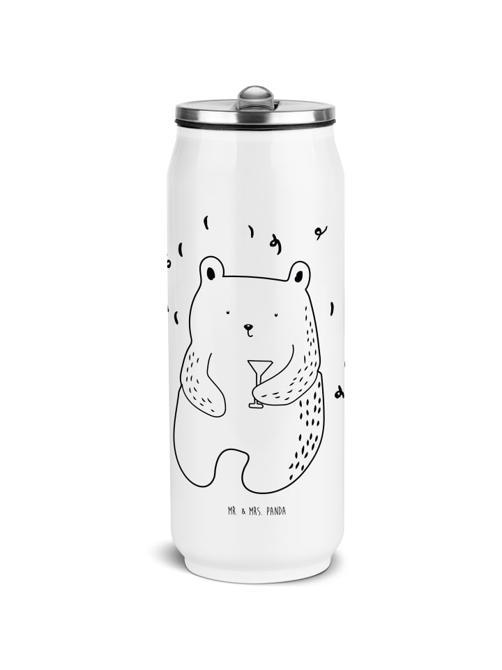 

Mr. & Mrs. Panda Вечеринка с бутылками воды и медведями без слов в белом цвете
