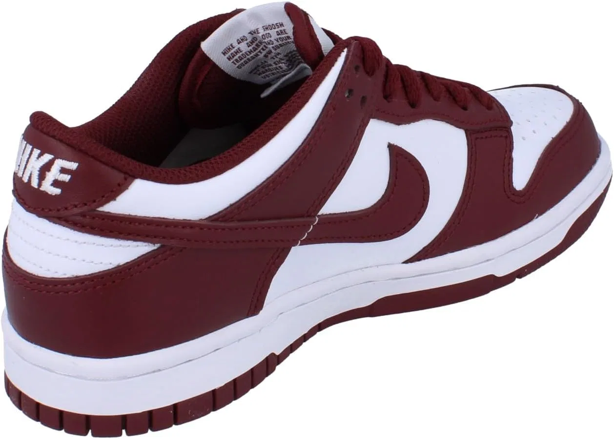 Кроссовки детские Nike Dunk Low, White Redwood Gym Red — фото 3