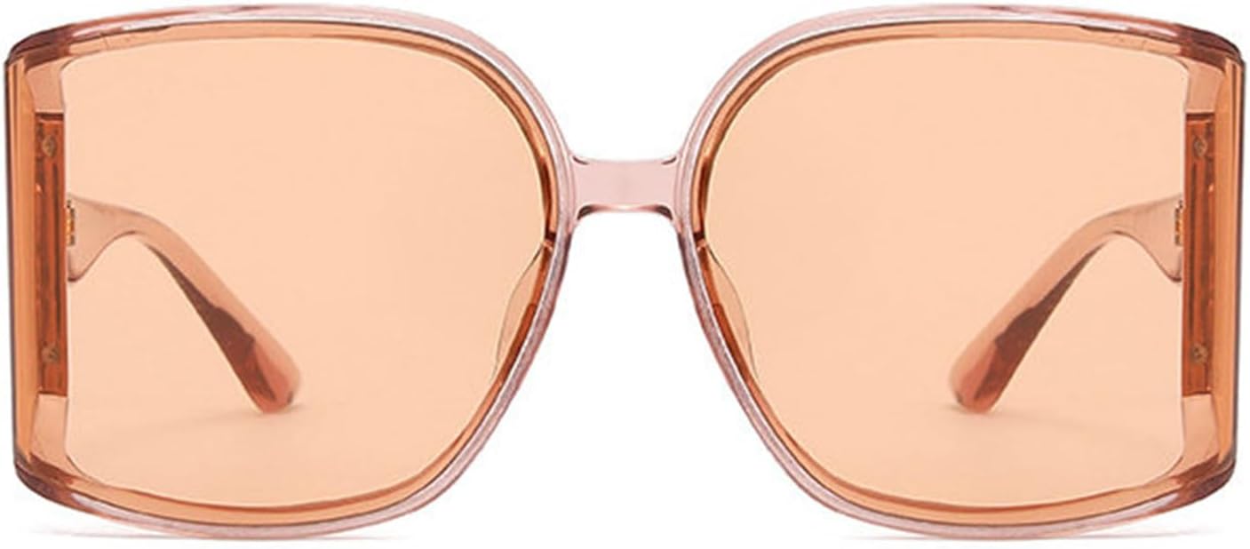 

Willochra Модные большие квадратные солнцезащитные очки «кошачий глаз» для женщин, винтажные розовые градиентные солнцезащитные очки, женские очки в стиле Y2K, защита от ультрафиолета UV400 F27, Champagne