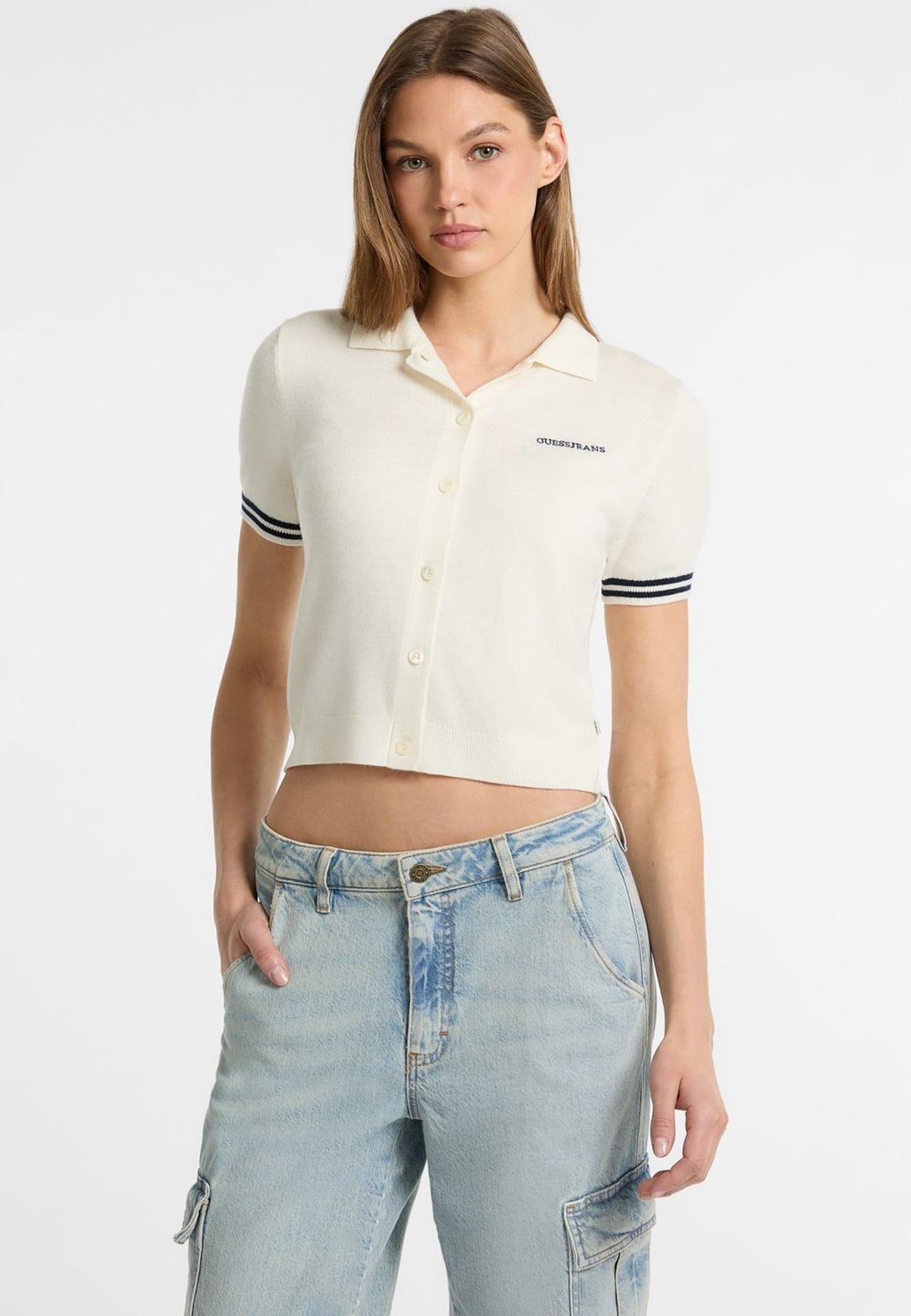 

Кардиган Guess Jeans, бежевый