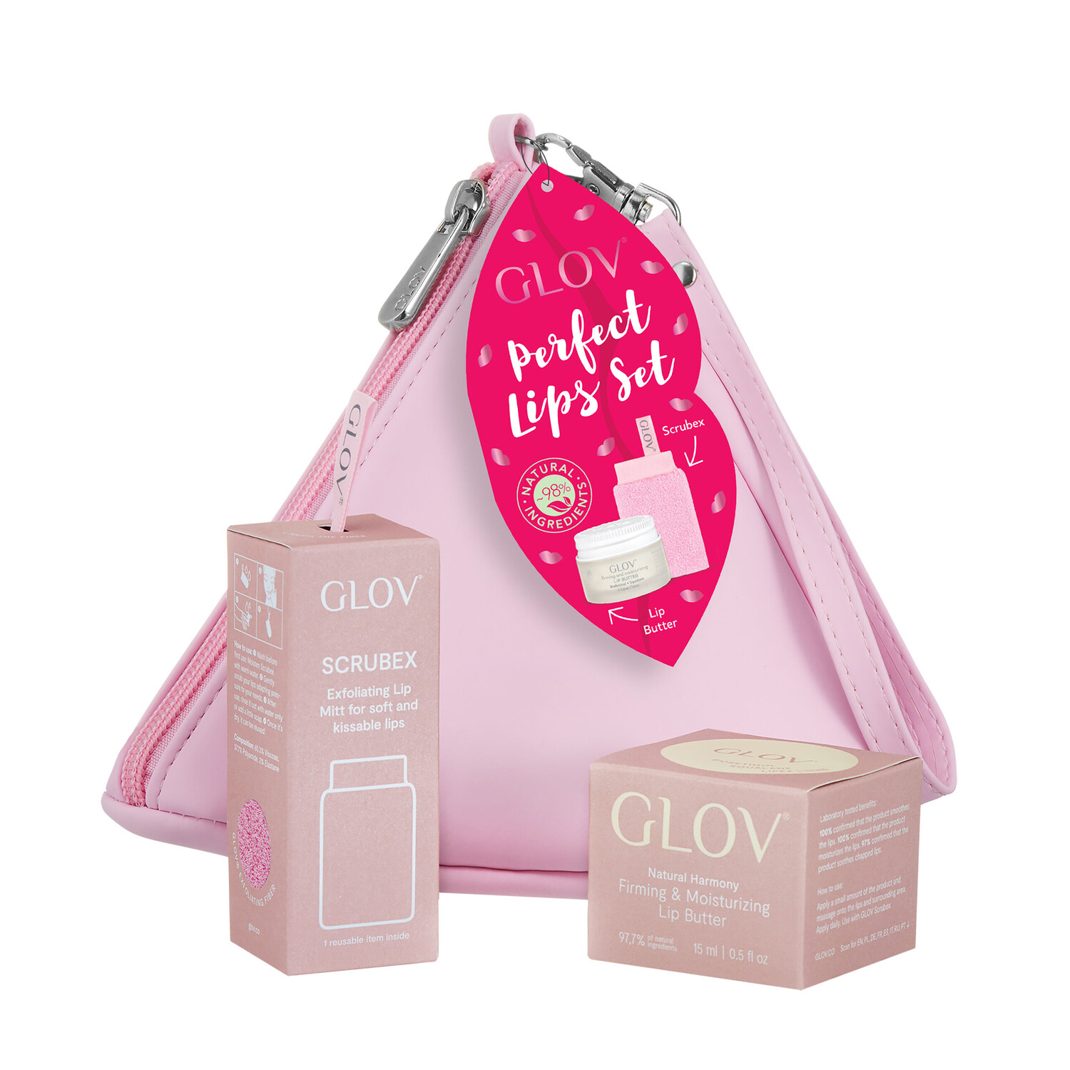 

Набор: скрабекс для губ Glov Perfect Lips, 15 мл