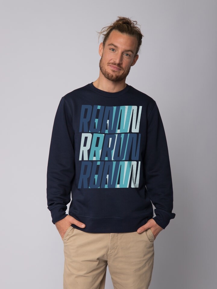 

Толстовка wat Apparel Run Run Run blue, темно-синий