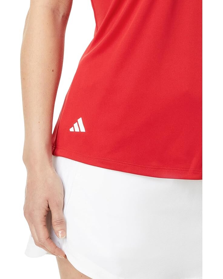 Поло adidas Performance Solid Golf Polo Shirt, цвет Collegiate Red — фото 3