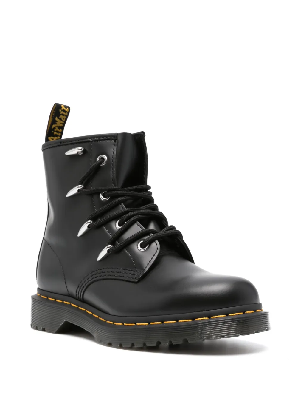 Мужские ботинки Dr. Martens 1460 Danuibo кожаные с заклепками, черный — фото 2