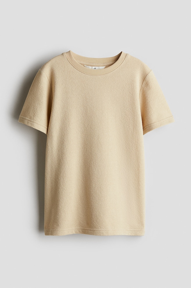 

Футболка со структурой H&M, бежевый