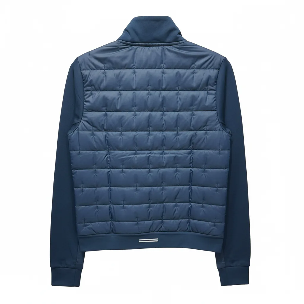 Nike Пуховик Women's Dark Gray Blue Stand Collar Thickened — фото 3