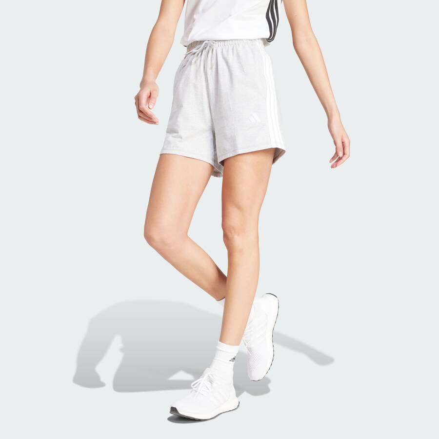 Обычные тренировочные брюки ADIDAS SPORTSWEAR Essentials, пятнистый серый — фото 2