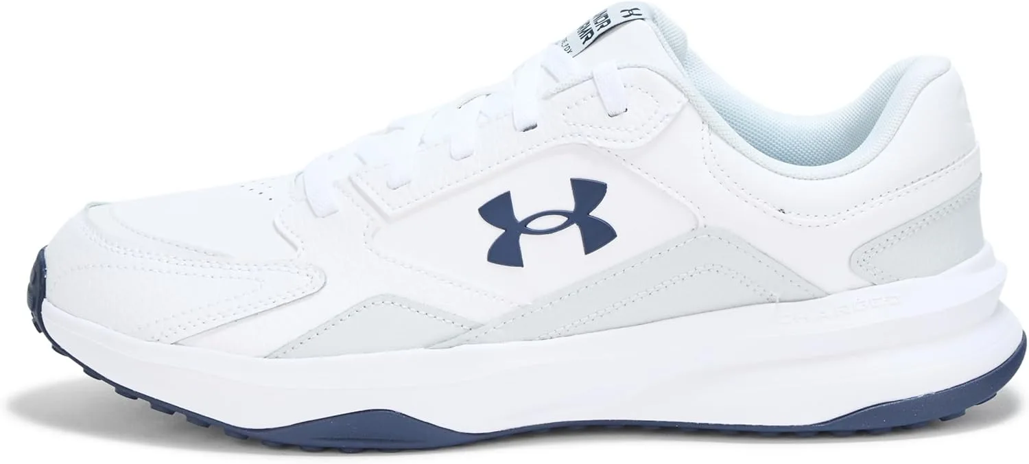 Мужские кроссовки Under Armour UA Edge Lthr Cross Trainer, белый/синий/серый — фото 2