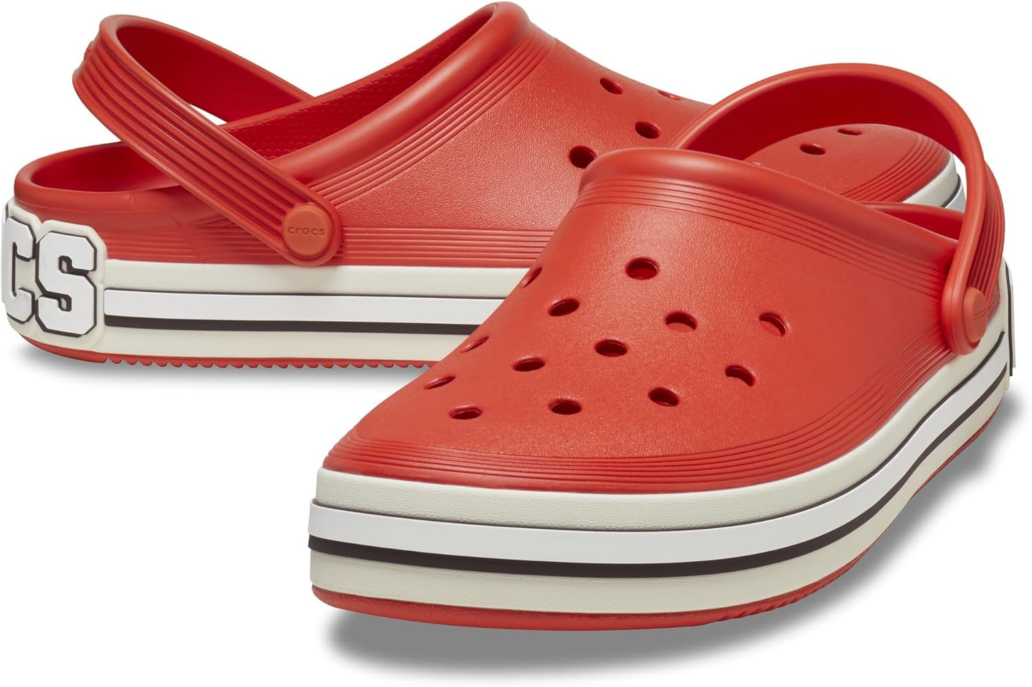 

Унисекс сабо Crocs Off Court с платформой, Tomato/Logo